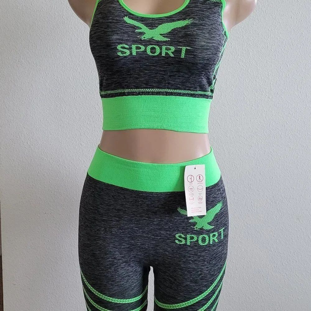 BRAND NEW Biker shorts and sports bra sets